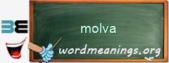 WordMeaning blackboard for molva